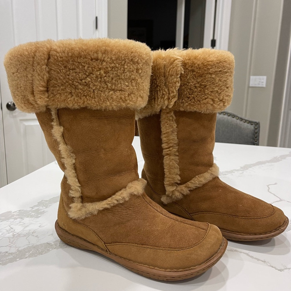 BORN SUEDE LEATHER & SHEARLING SHEEPSKIN SIZE 9
40.5 BOOTS